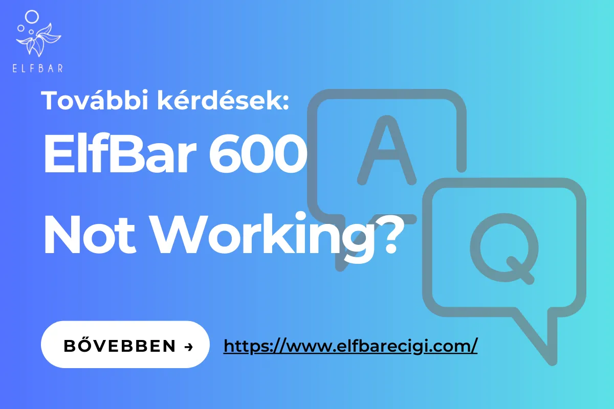 Elfbar 600 Not Working